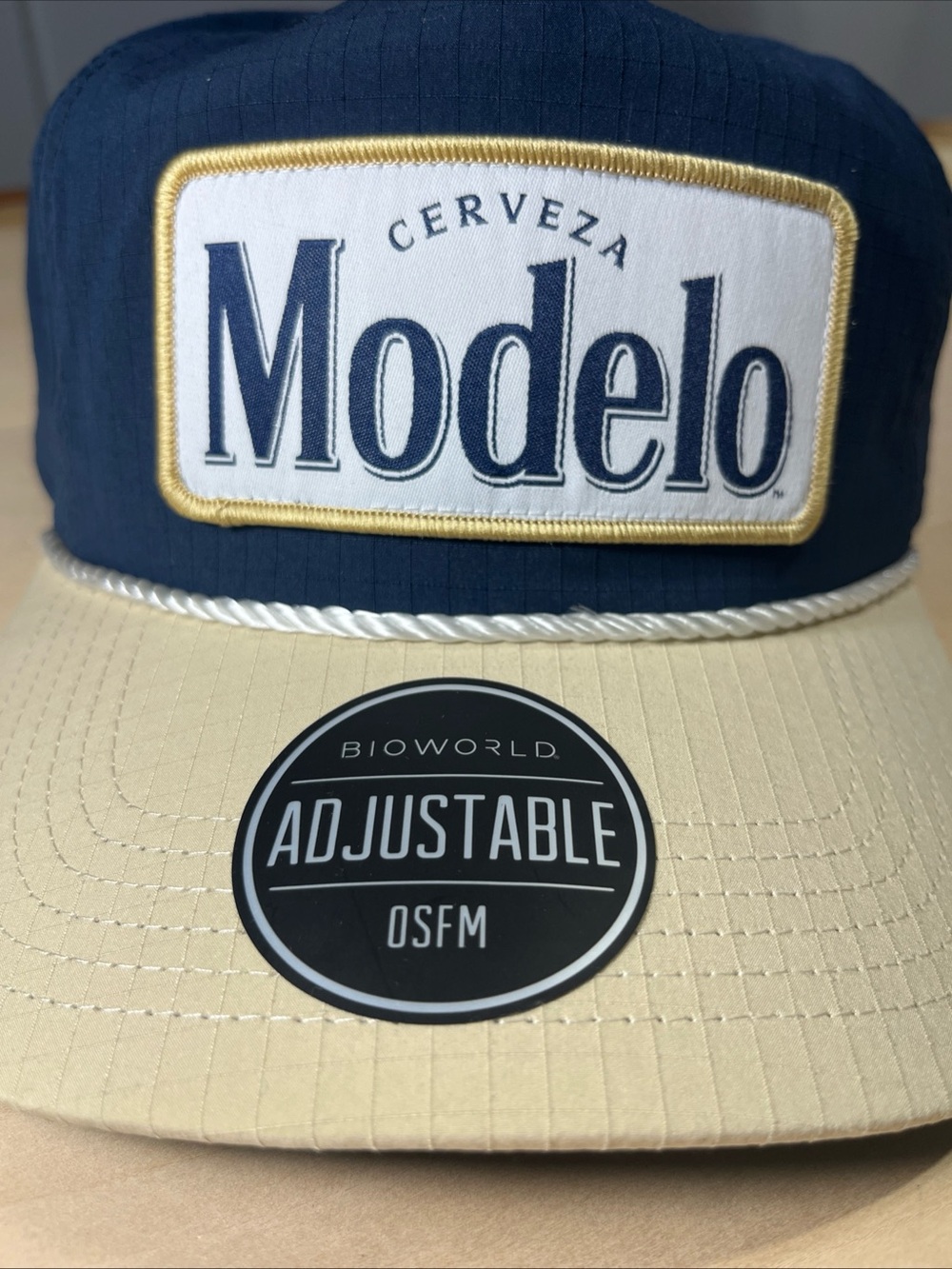 Modelo Cerveza Baseball Hat - Navy & Tan NEW w/tags